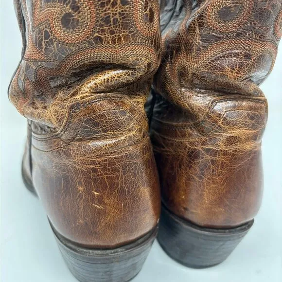 Moonshine Spirit Brad Paisley Men's Cowboy Western Boots Size 9D Brown Leather