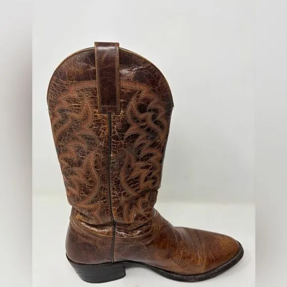 Moonshine Spirit Brad Paisley Men's Cowboy Western Boots Size 9D Brown Leather