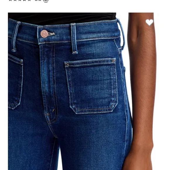 MOTHER Blue Boot Cut Jeans Classic Denim