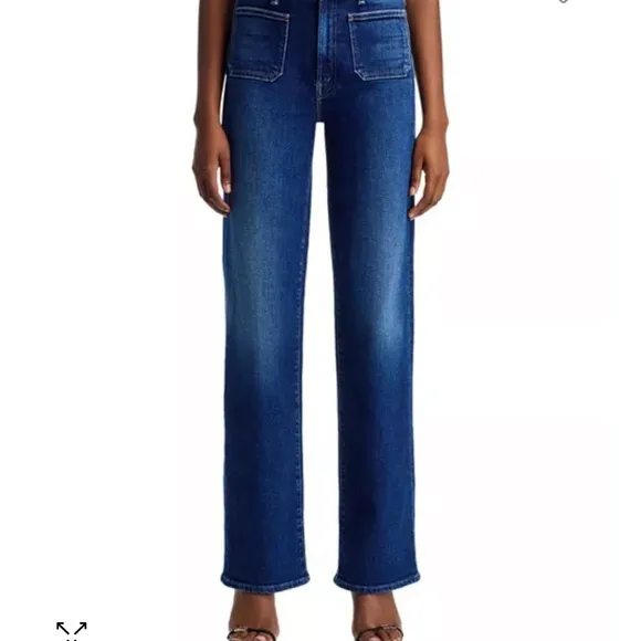 MOTHER Blue Boot Cut Jeans Classic Denim