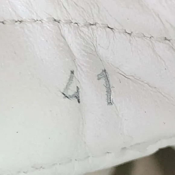 MSGM White Leather Suede Trim Lace-Up Low Top Sneakers