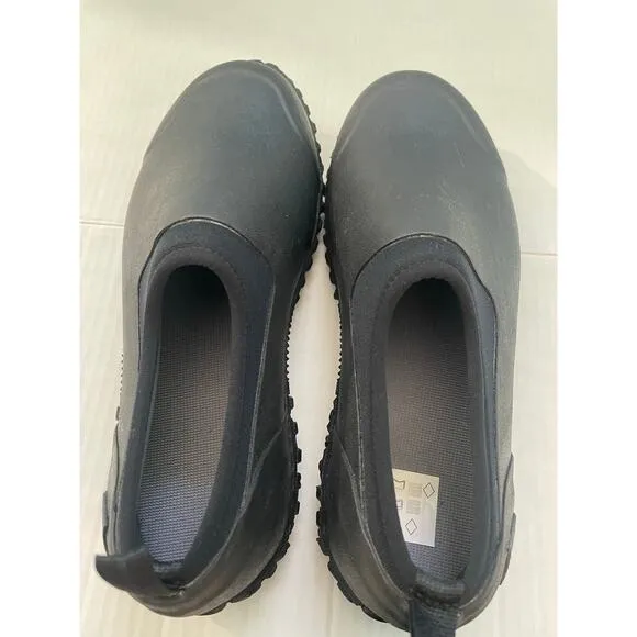 Muck Boot Men’s Muckster II Low Slip On Shoe Black Size 9 Waterproof Boot Garden