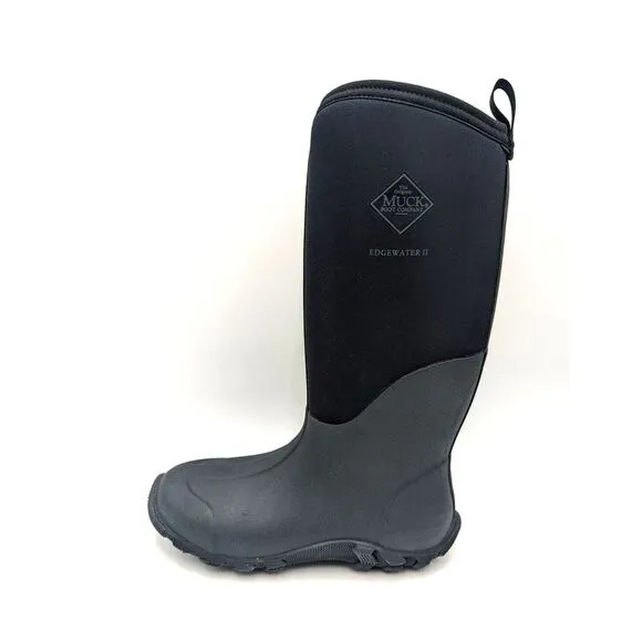 Muck Boots Adults Welly Black Unisex Slip On Edgewater II M8 W9