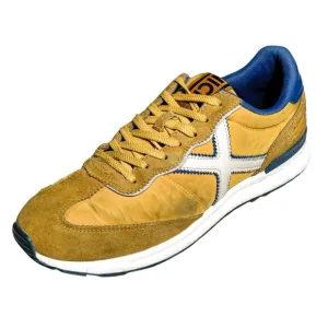 Munich Men's Dynamo 51 Retro Mustard Yellow &amp; Navy Sneakers, Blokecore | 11.5