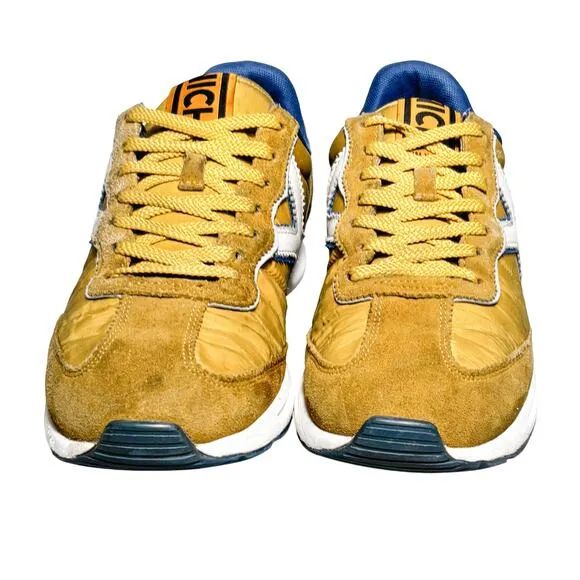 Munich Men's Dynamo 51 Retro Mustard Yellow &amp; Navy Sneakers, Blokecore | 11.5