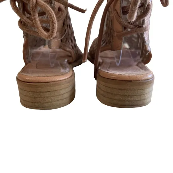 MUSSE &amp; CLOUD AMY CAGED SANDALS