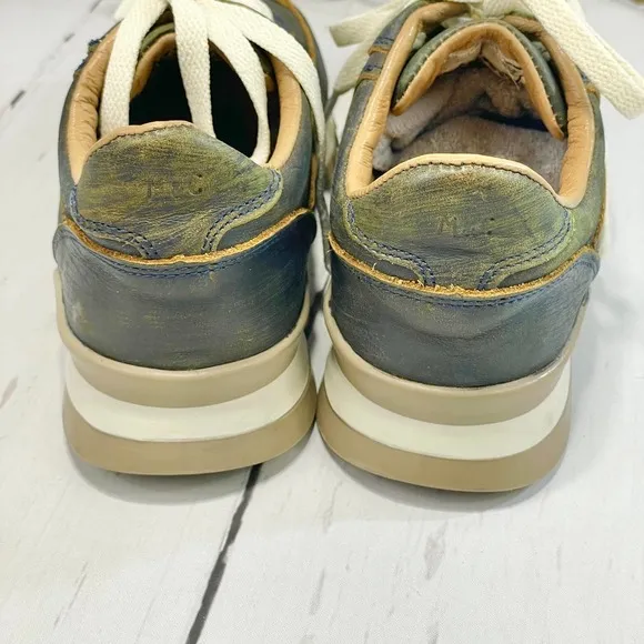 Musse &amp; Cloud Womens Mamba Leather Low Top Lace Up Fashion Sneakers
