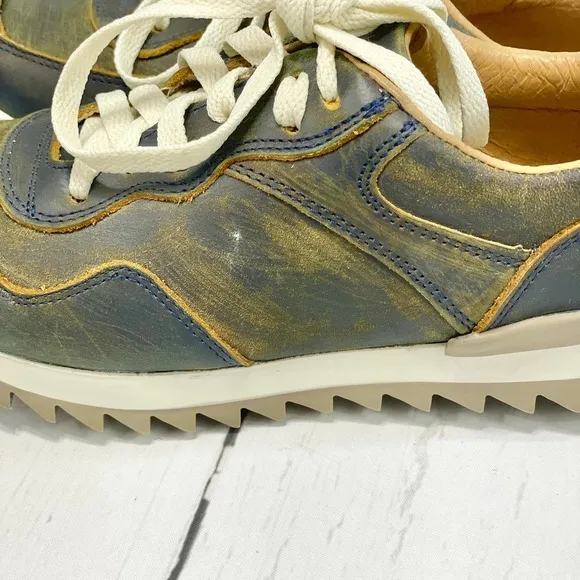 Musse &amp; Cloud Womens Mamba Leather Low Top Lace Up Fashion Sneakers