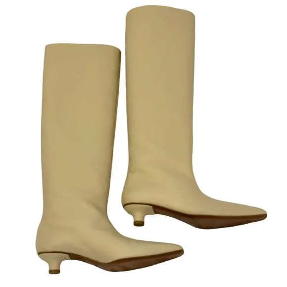 NANUSHKA Pippa 35mm Knee-high Boots In Neutrals size 37 new with dust bag!