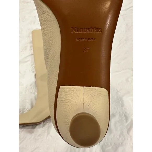 NANUSHKA Pippa 35mm Knee-high Boots In Neutrals size 37 new with dust bag!