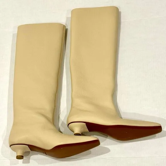 NANUSHKA Pippa 35mm Knee-high Boots In Neutrals size 37 new with dust bag!