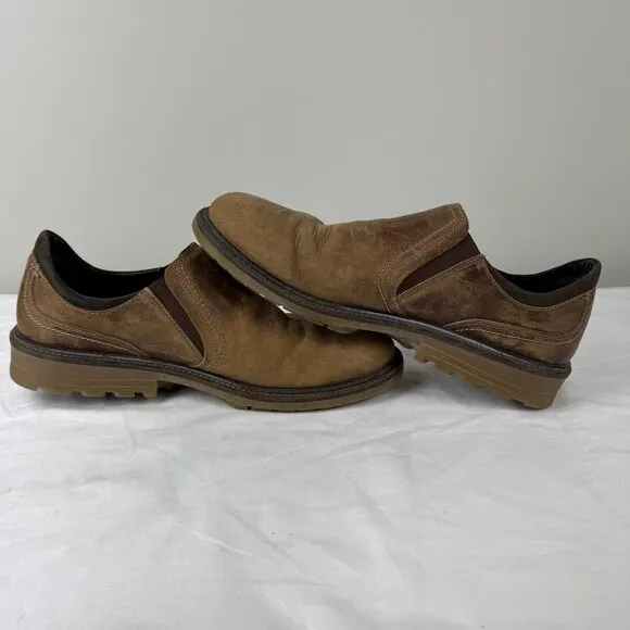 NAOT Director Men's Slip On Shoes Brown Leather Loafers Casual Dress Boots EU 45