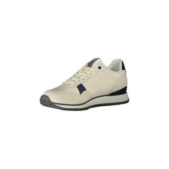 Napapijri Leather Shoulder Bag Men White Sneakers