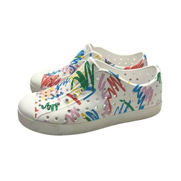 Native   Crayola C12 HTF Jefferson Scribble Sneaker Sandals Shoes
