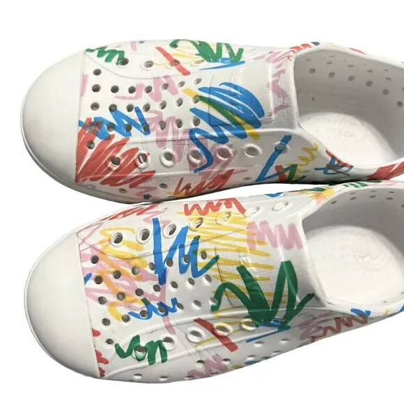 Native   Crayola C12 HTF Jefferson Scribble Sneaker Sandals Shoes