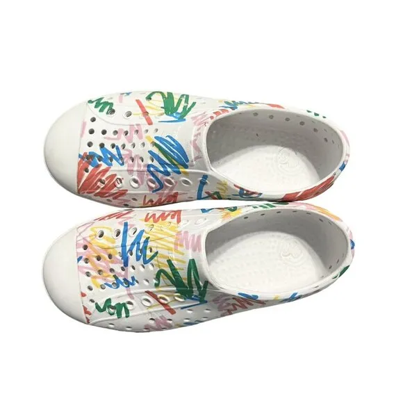Native   Crayola C12 HTF Jefferson Scribble Sneaker Sandals Shoes