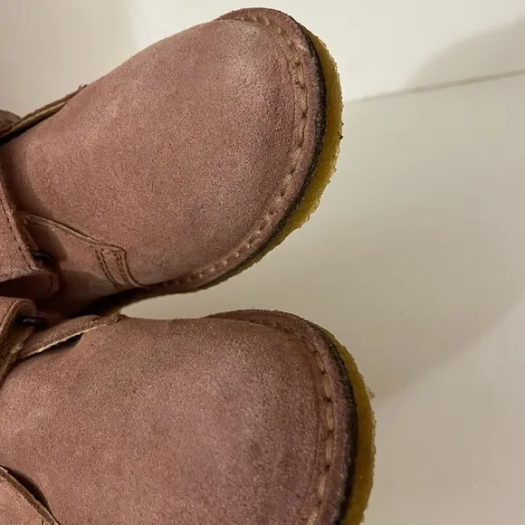 Naturino rose pink suede booties toddler 10.5 US