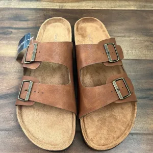 Nautica Brand New Men Adjustable Double Buckle Comfortable-Slide-Slip On-Sandal