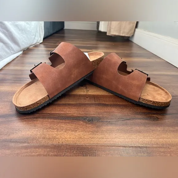 Nautica Brand New Men Adjustable Double Buckle Comfortable-Slide-Slip On-Sandal