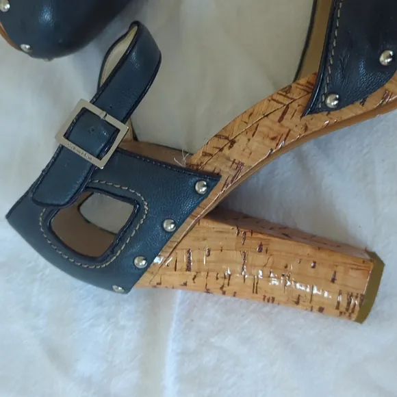 Navy Blue Clog Sandals Calvin Klein