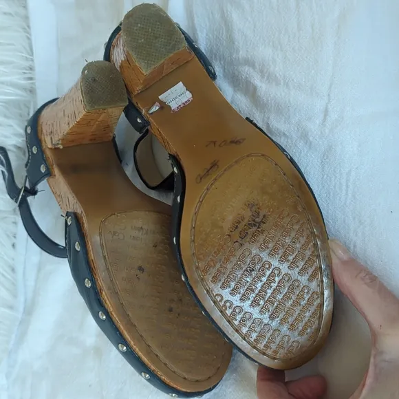 Navy Blue Clog Sandals Calvin Klein