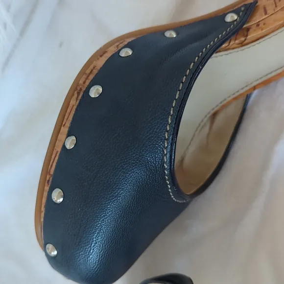 Navy Blue Clog Sandals Calvin Klein