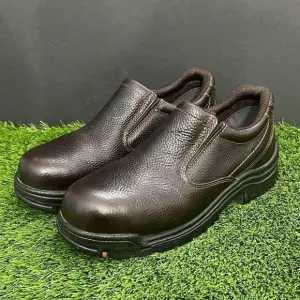 Near new! Timberland Pro TITAN Dark Brown Leather Loafers. Size 9.5M.