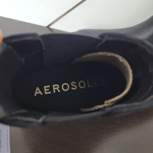 NEW Aerosoles Tropea Women Size 7M Black Ankle Bootie Boots 7CT