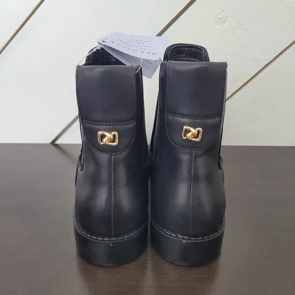 NEW Aerosoles Tropea Women Size 7M Black Ankle Bootie Boots 7CT