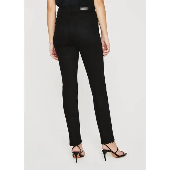 NEW AG JEANS alexxis slim straight leg jean in blackboard