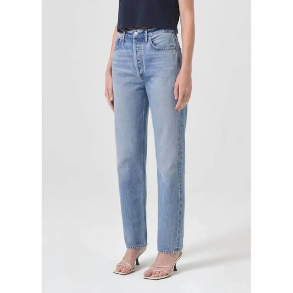NEW AGOLDE 90's pinch waist high rise straight in infinite