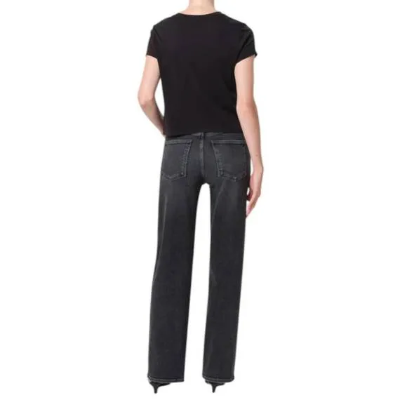 NEW AGOLDE harper straight jeans in hush
