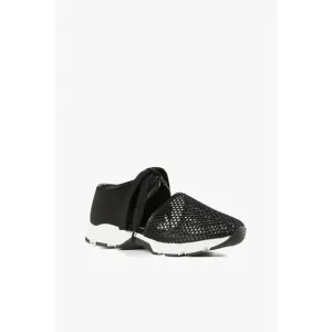 NEW ALL BLACK women's amazing mesh fashion sneaker in black