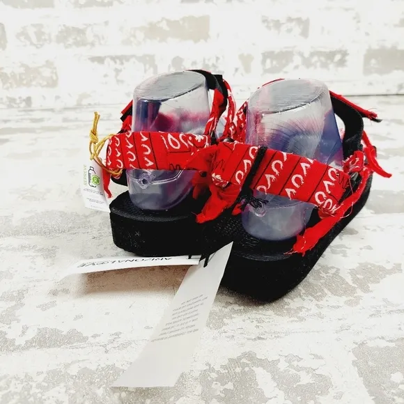 New Arizona Love Trekky bandana-print flat sandals K571