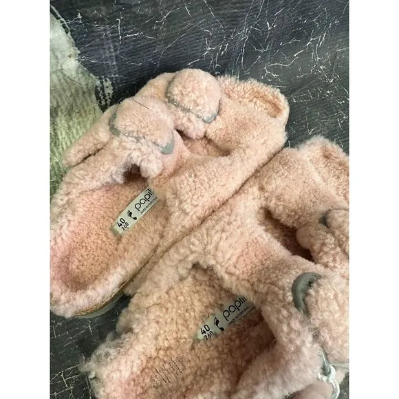 New Arizona Teddy Shearling Birkenstock Sandals Size EU 40