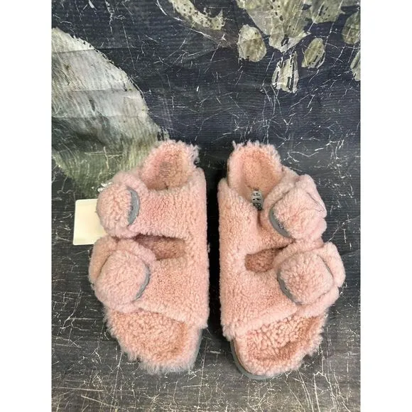 New Arizona Teddy Shearling Birkenstock Sandals Size EU 40