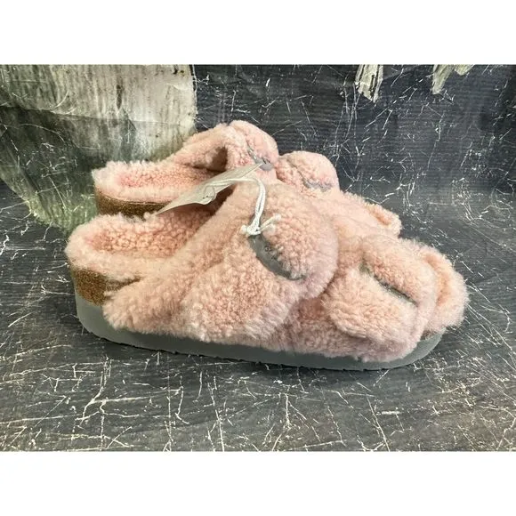 New Arizona Teddy Shearling Birkenstock Sandals Size EU 40