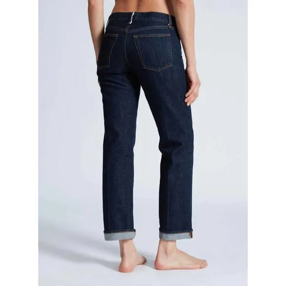 NEW ASKK NY low rise straight leg jeans in baby cuff
