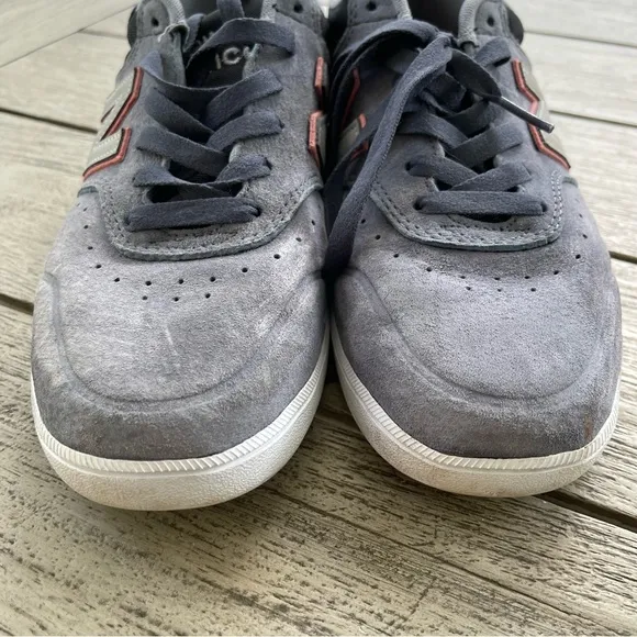 New Balance Numeric 288 Men's Gray Suede Leather Sneakers Size 8