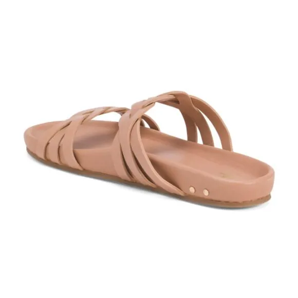 NEW BEEK Leather Motmot Footbed Sandals Honey for women 864mn