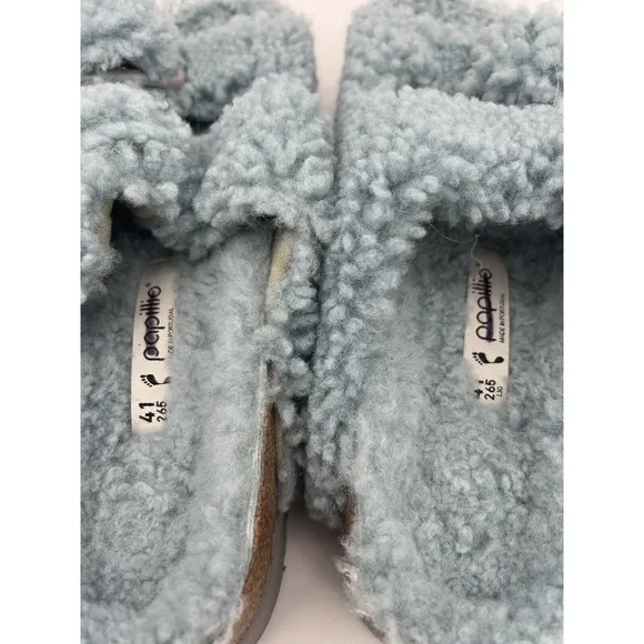 New Birkenstock Arizona Teddy Big Buckle Shearling Sandals