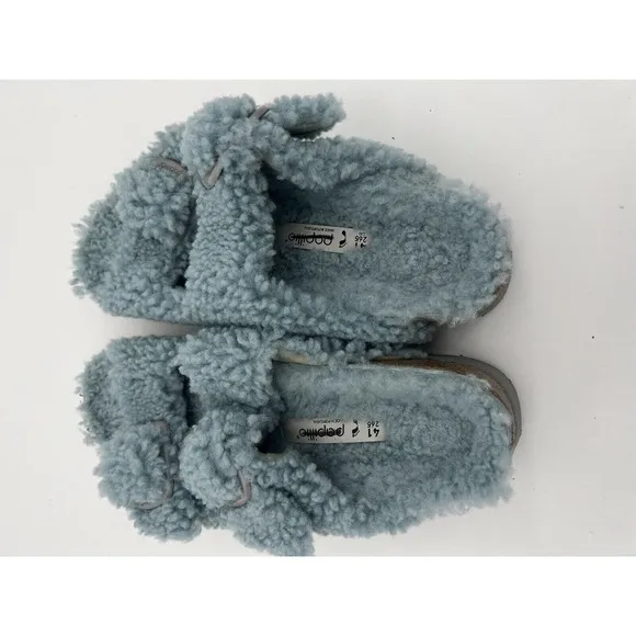 New Birkenstock Arizona Teddy Big Buckle Shearling Sandals