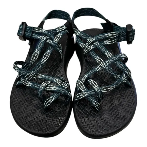 New Chaco Women's ZX/2 Classic Angular Teal Casual Sandals 6
