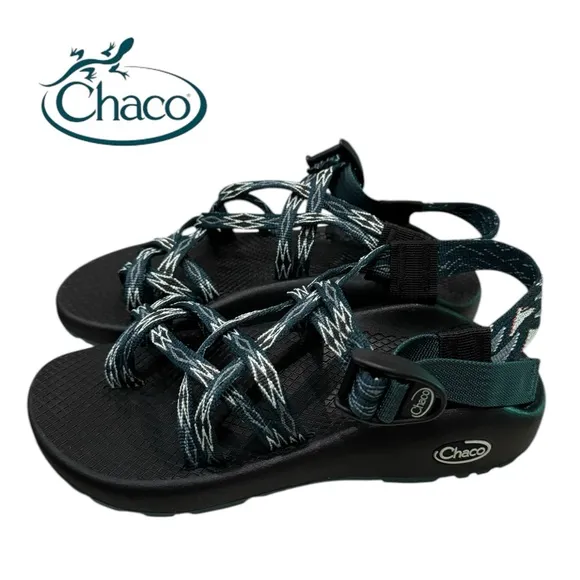New Chaco Women's ZX/2 Classic Angular Teal Casual Sandals 6