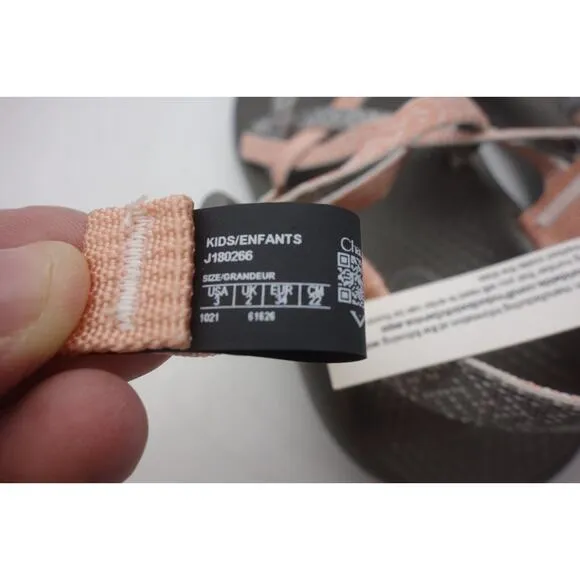 NEW Chaco ZX1 Ecothread Sport Sandals Kid's Big Girl's 3 GREY Burlap/Heather