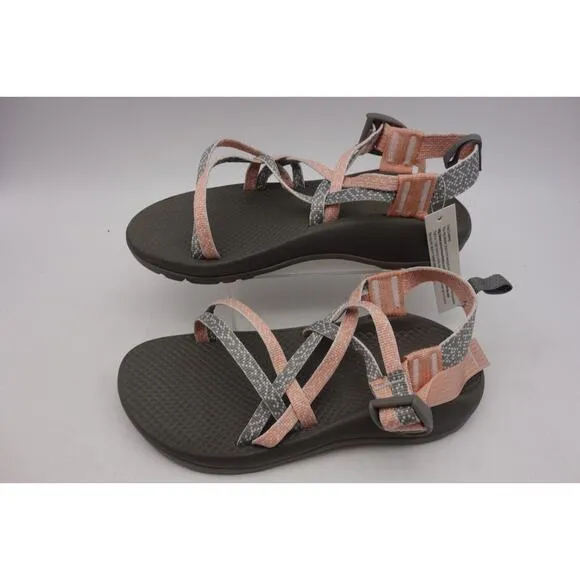 NEW Chaco ZX1 Ecothread Sport Sandals Kid's Big Girl's 3 GREY Burlap/Heather