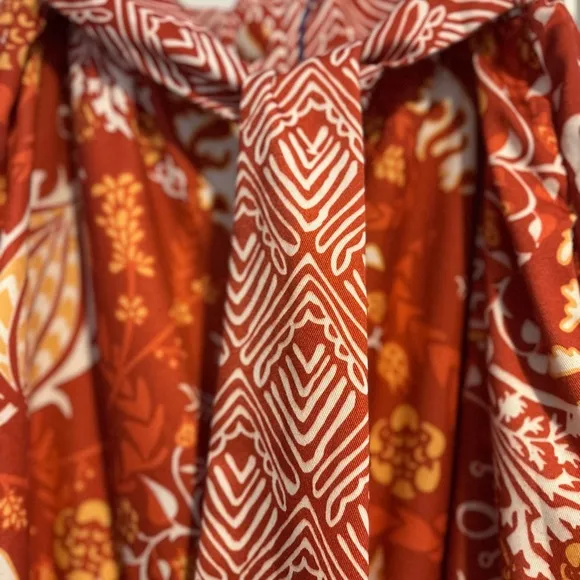 New CK Bradley tantivy skirt in frolic, beautiful shades of burnt orange