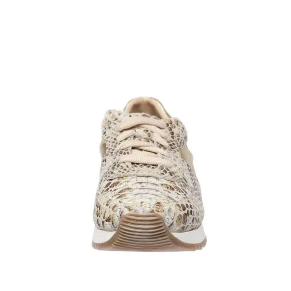 NEW COFI holly fashion sneakers in camel snake
