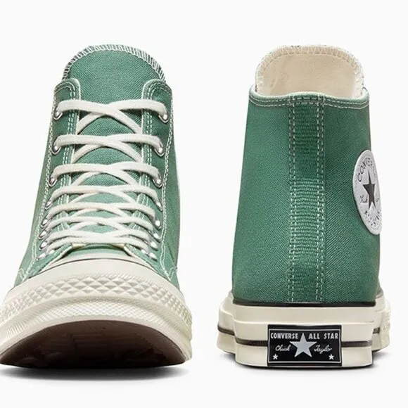 NEW CONVERSE Unisex Adult Chuck Taylor 70 HiTop Sneaker Running Shoe Green White