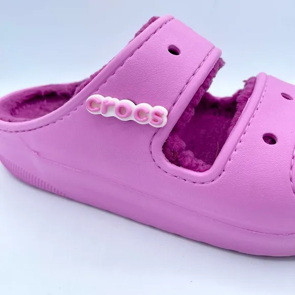 New Crocs Classic Cozzzy Pink Sandal Size 8